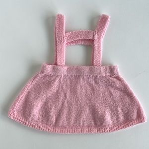 Vintage pink knit jumper skirt size 24months - 3T